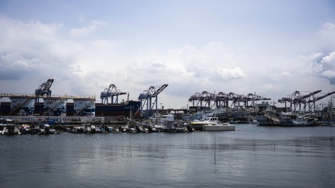 Jhongjhou Fishing Port scene picture